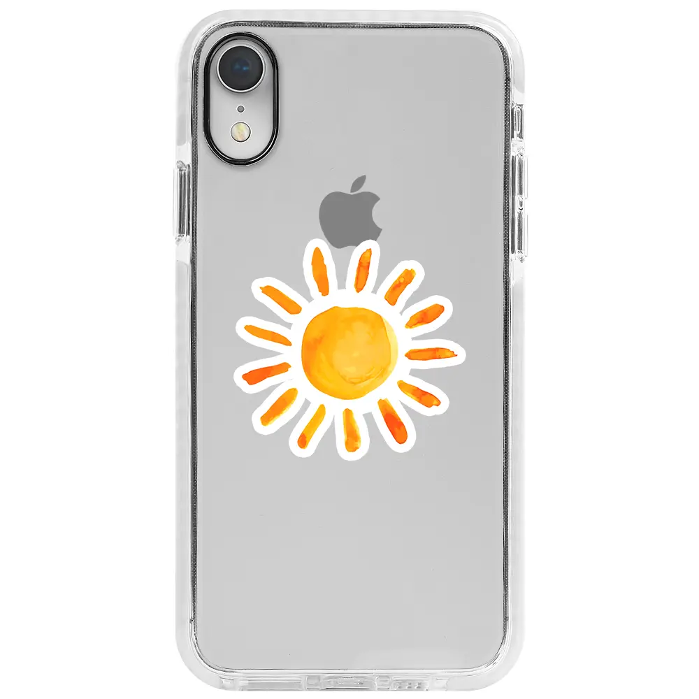 Apple iPhone XR Beyaz Impact Premium Telefon Kılıfı - Güneş