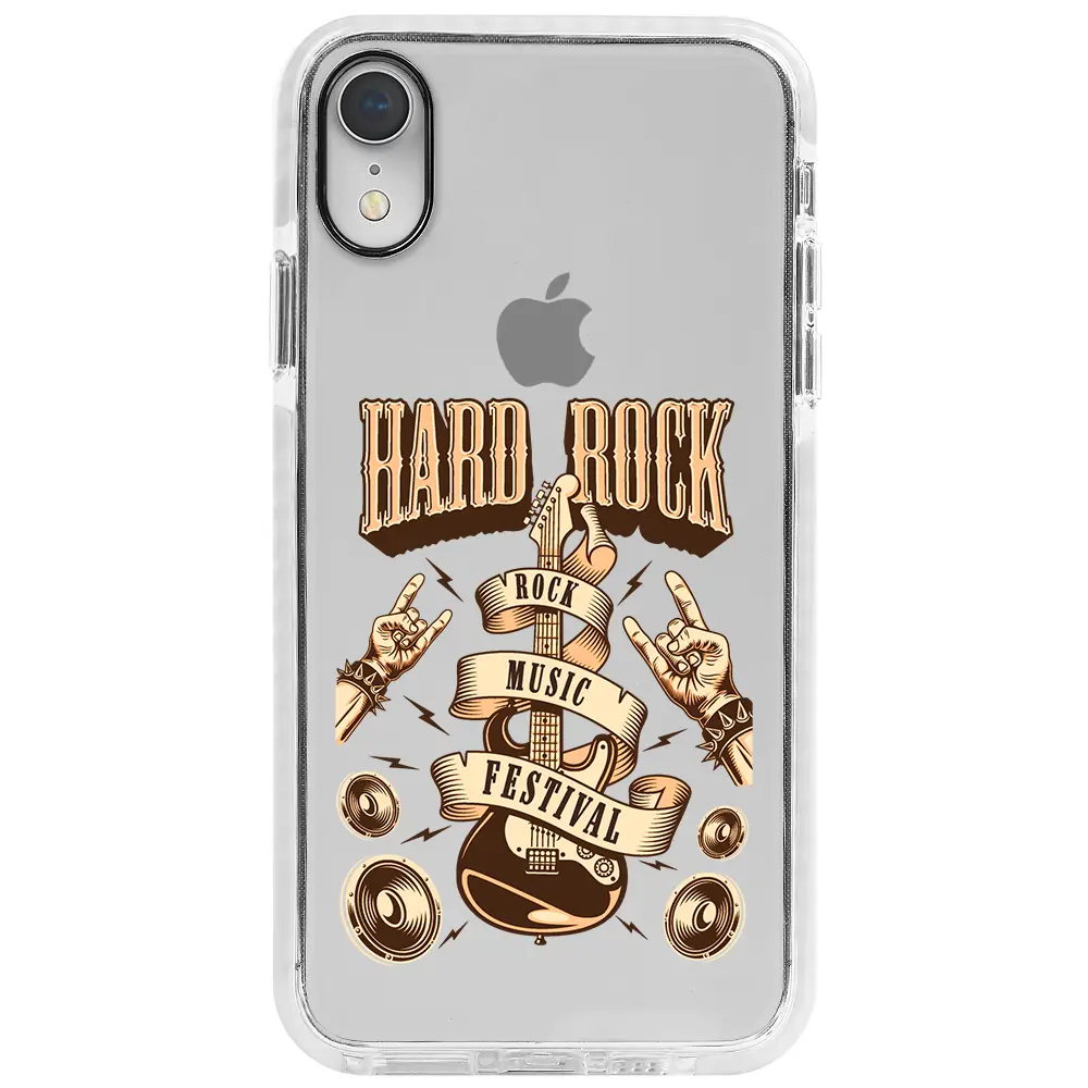 Apple iPhone XR Beyaz Impact Premium Telefon Kılıfı - Hard Rock