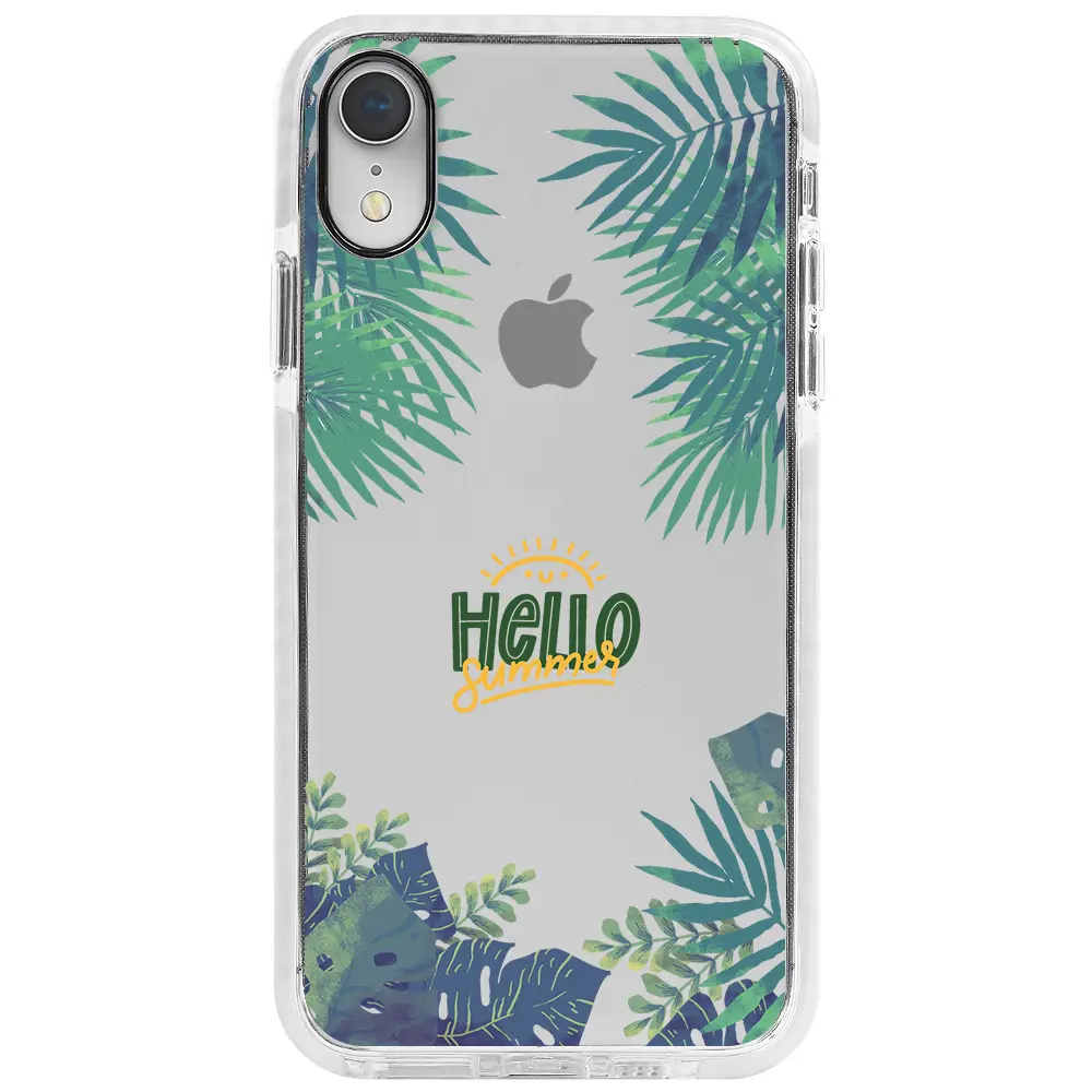 Apple iPhone XR Beyaz Impact Premium Telefon Kılıfı - Hello Summer