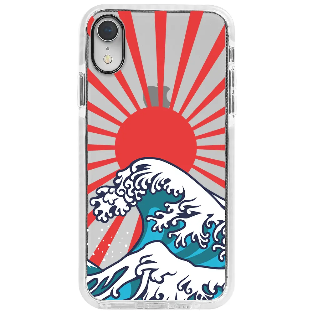 Apple iPhone XR Beyaz Impact Premium Telefon Kılıfı - Japan Wave
