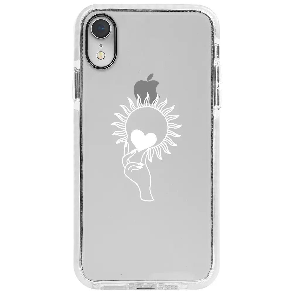 Apple iPhone XR Beyaz Impact Premium Telefon Kılıfı - Keep Heart