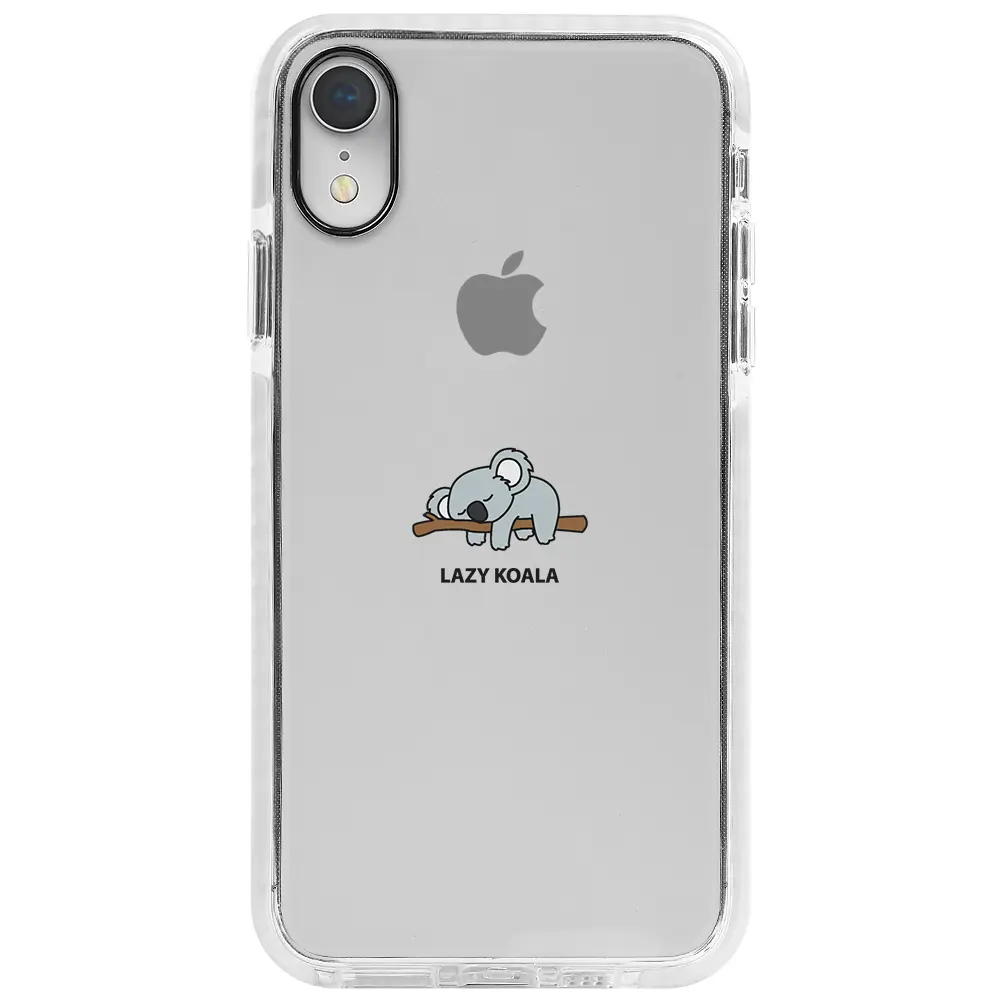 Apple iPhone XR Beyaz Impact Premium Telefon Kılıfı - Lazy Koala