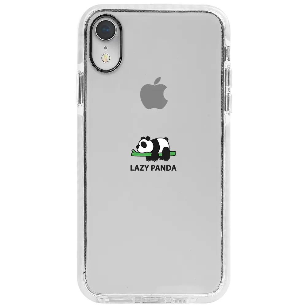 Apple iPhone XR Beyaz Impact Premium Telefon Kılıfı - Lazy Panda