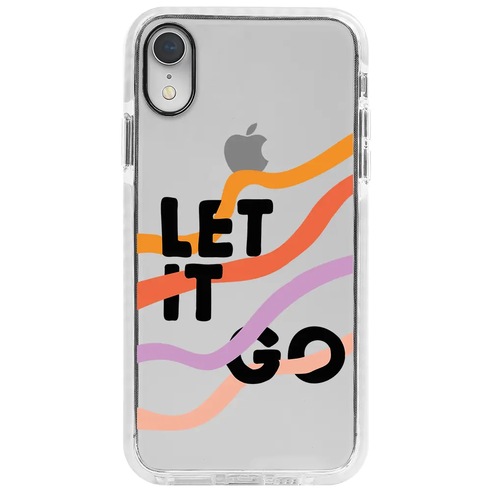 Apple iPhone XR Beyaz Impact Premium Telefon Kılıfı - Let it Go