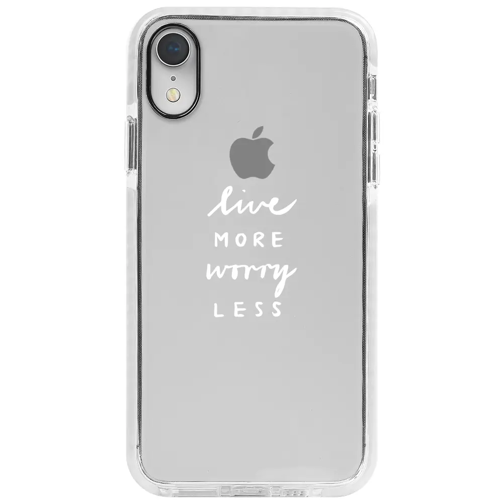 Apple iPhone XR Beyaz Impact Premium Telefon Kılıfı - Love More