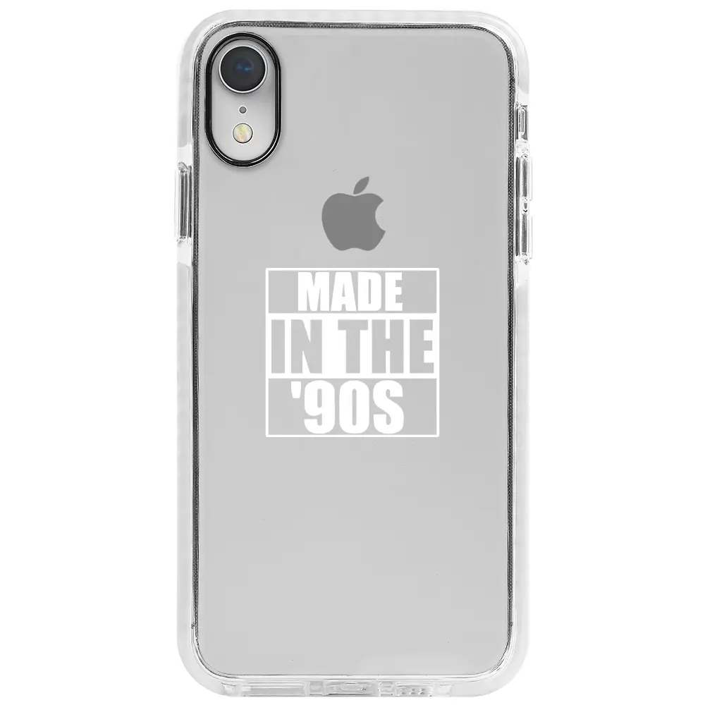 Apple iPhone XR Beyaz Impact Premium Telefon Kılıfı - Made in the 90's