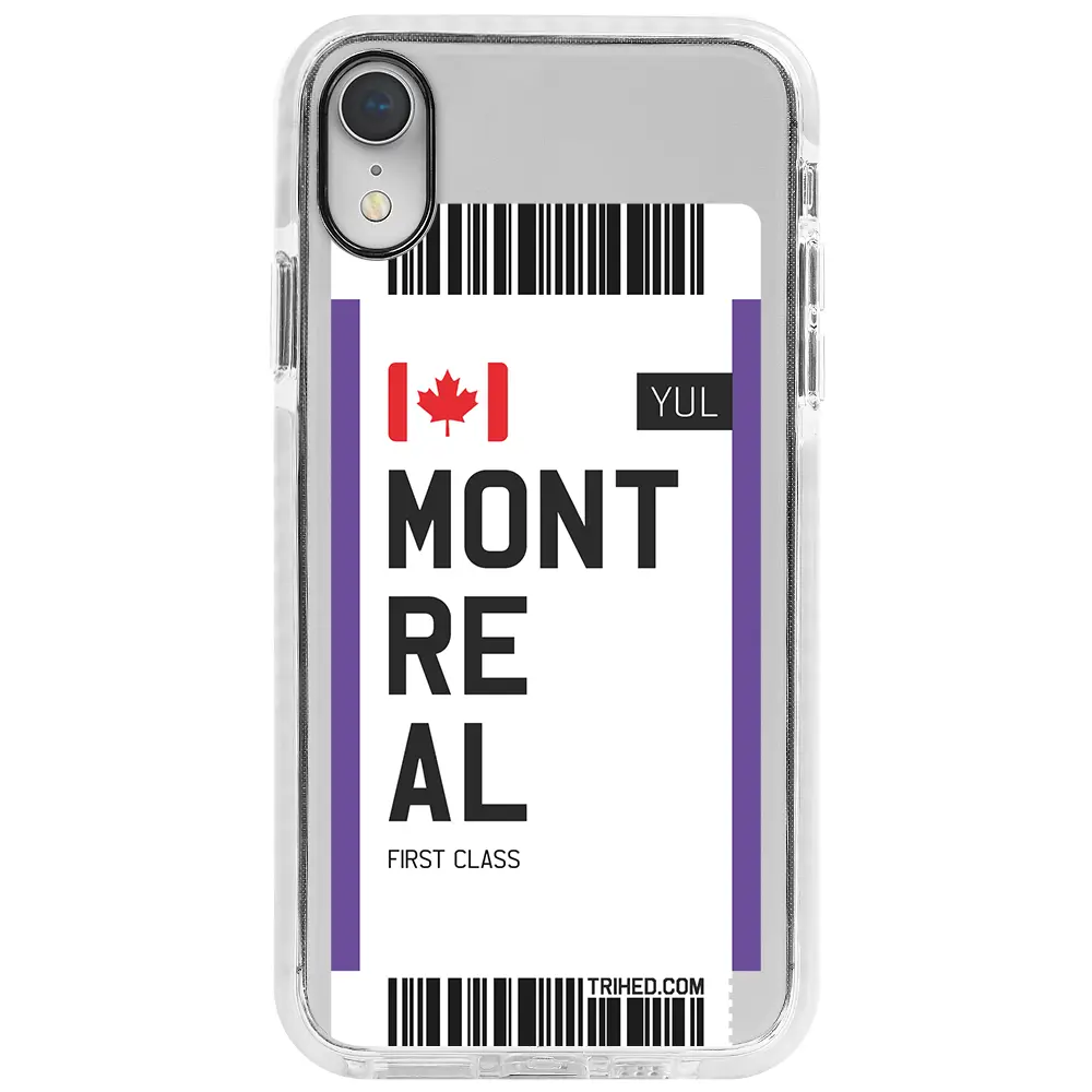 Apple iPhone XR Beyaz Impact Premium Telefon Kılıfı - Montreal Bileti