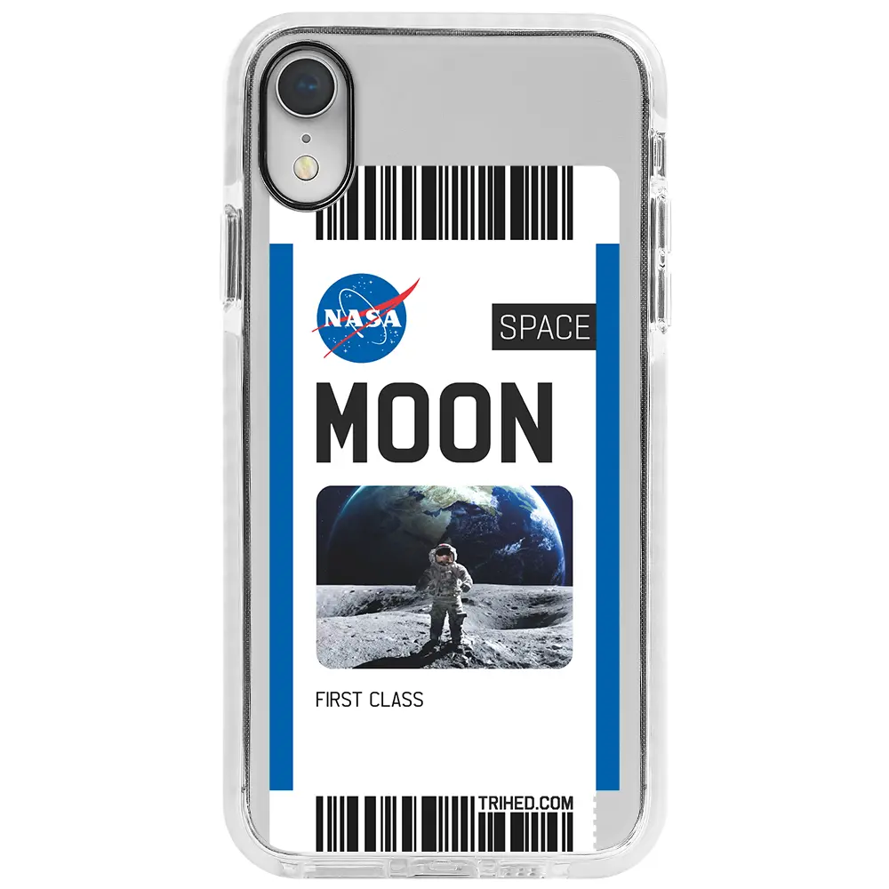 Apple iPhone XR Beyaz Impact Premium Telefon Kılıfı - Moon Bileti