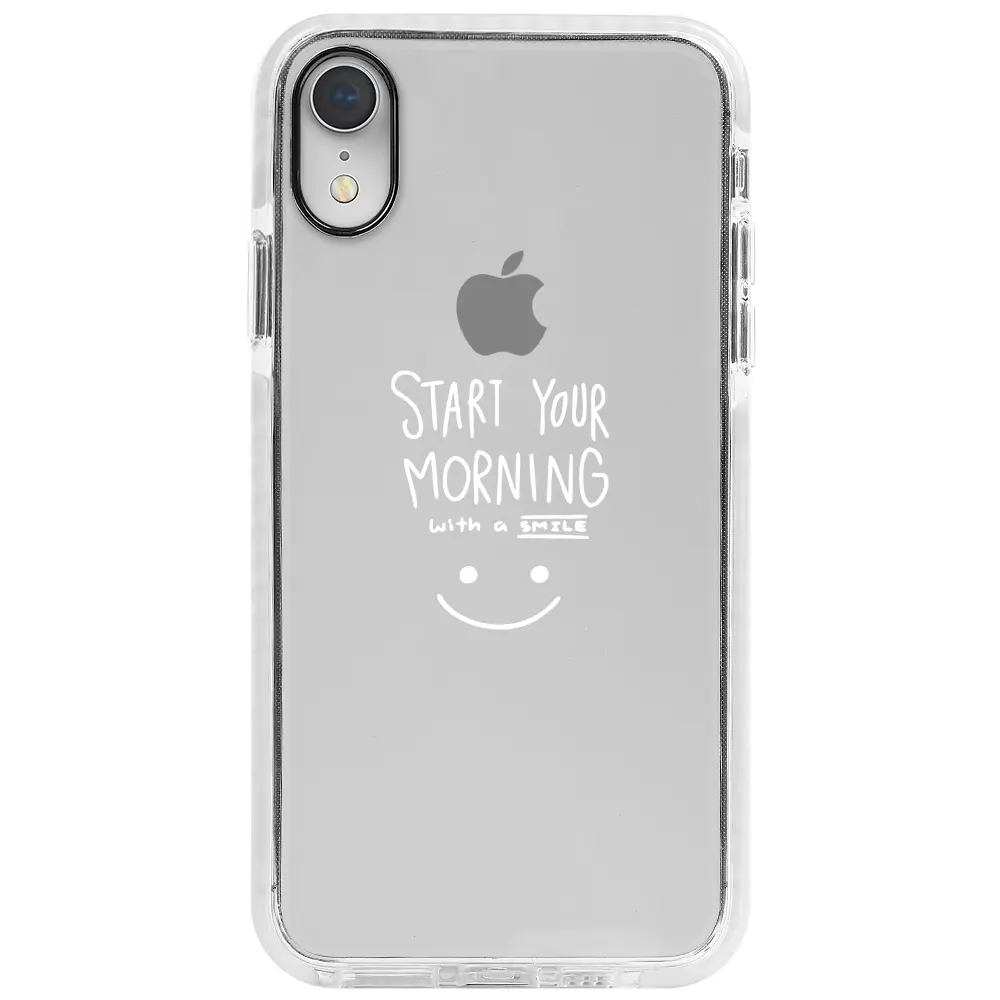 Apple iPhone XR Beyaz Impact Premium Telefon Kılıfı - Morning