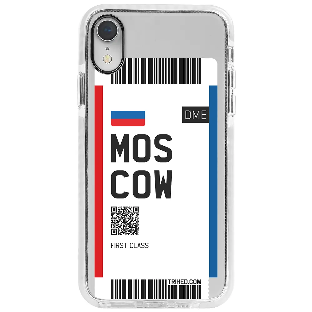 Apple iPhone XR Beyaz Impact Premium Telefon Kılıfı - Moscow Bileti