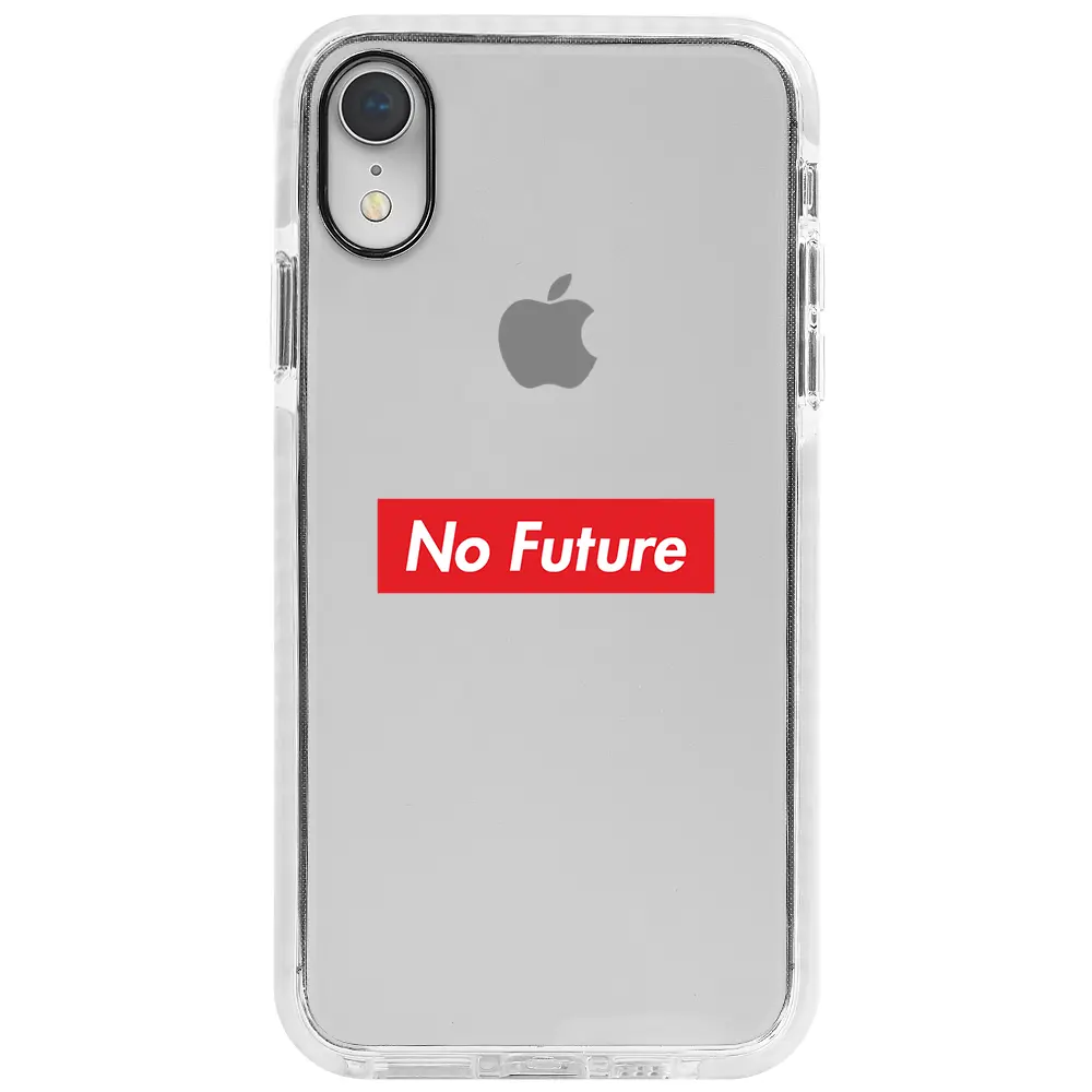 Apple iPhone XR Beyaz Impact Premium Telefon Kılıfı - No Future