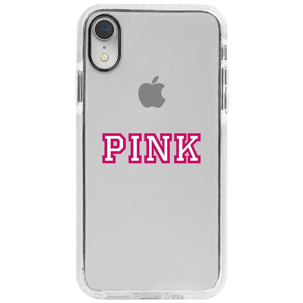 Apple iPhone XR Beyaz Impact Premium Telefon Kılıfı - Pink