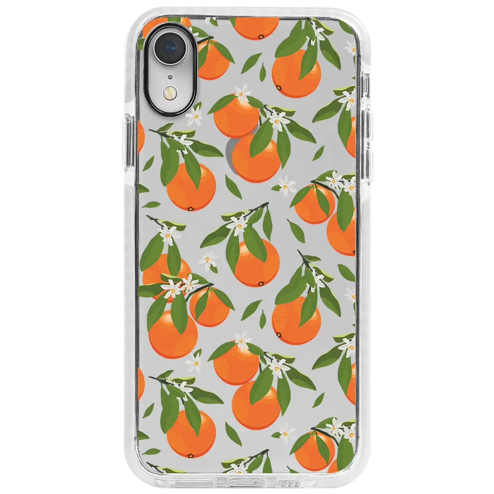 Apple iPhone XR Beyaz Impact Premium Telefon Kılıfı - Portakal Bahçesi