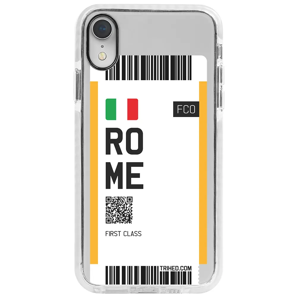 Apple iPhone XR Beyaz Impact Premium Telefon Kılıfı - Rome Bileti