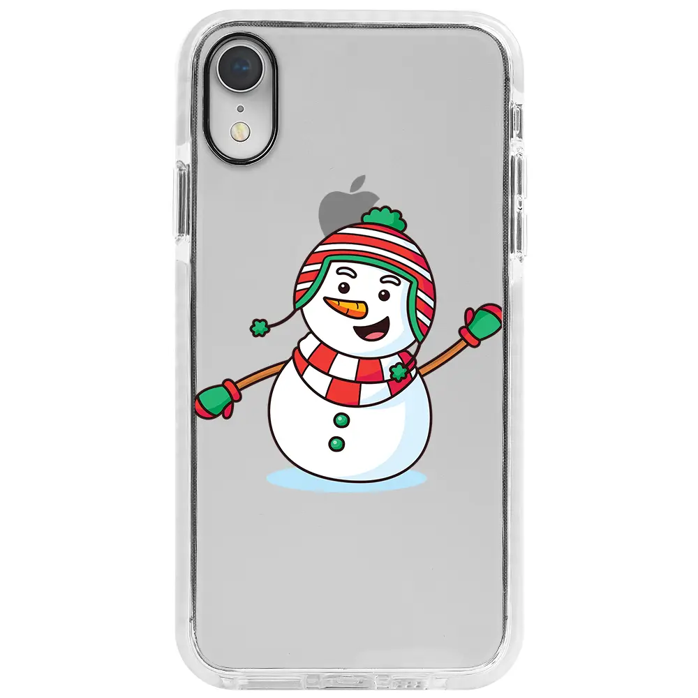 Apple iPhone XR Beyaz Impact Premium Telefon Kılıfı - Snowman 2