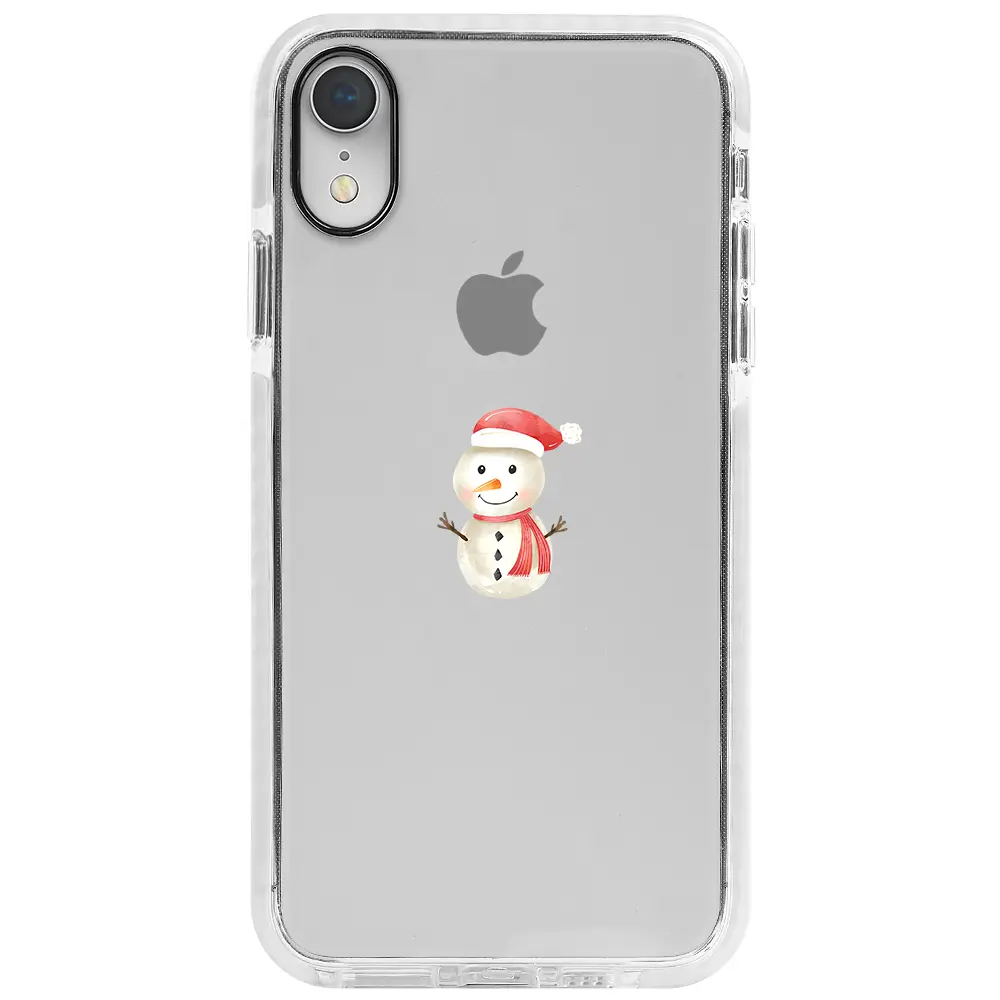 Apple iPhone XR Beyaz Impact Premium Telefon Kılıfı - Snowman