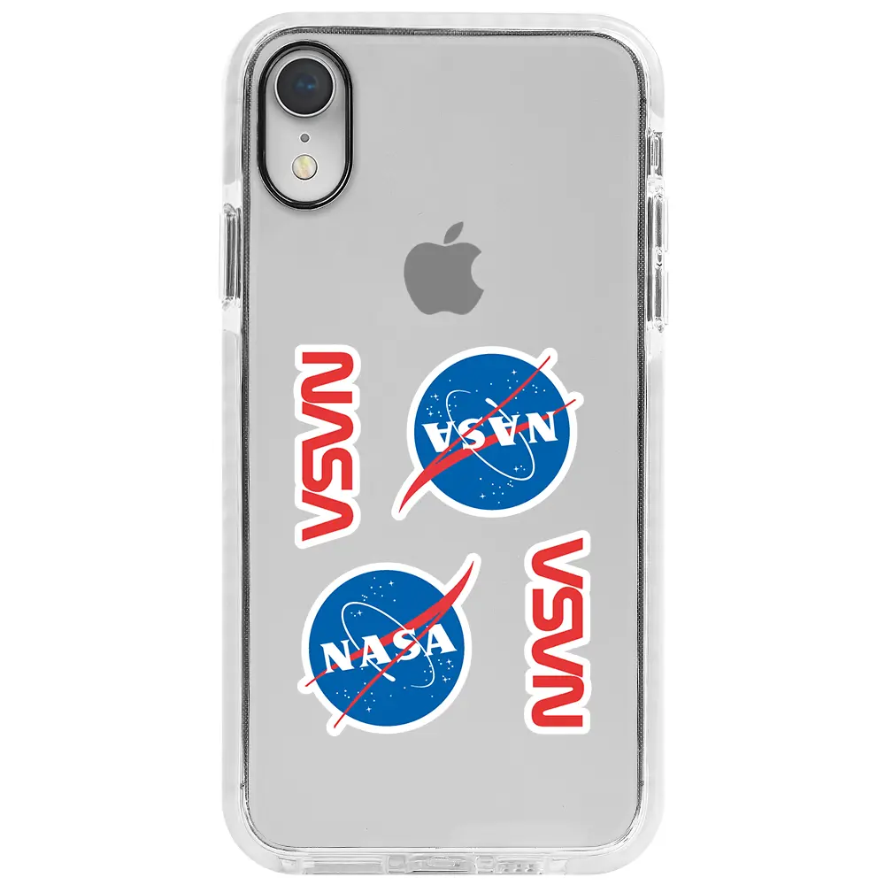 Apple iPhone XR Beyaz Impact Premium Telefon Kılıfı - Space Station