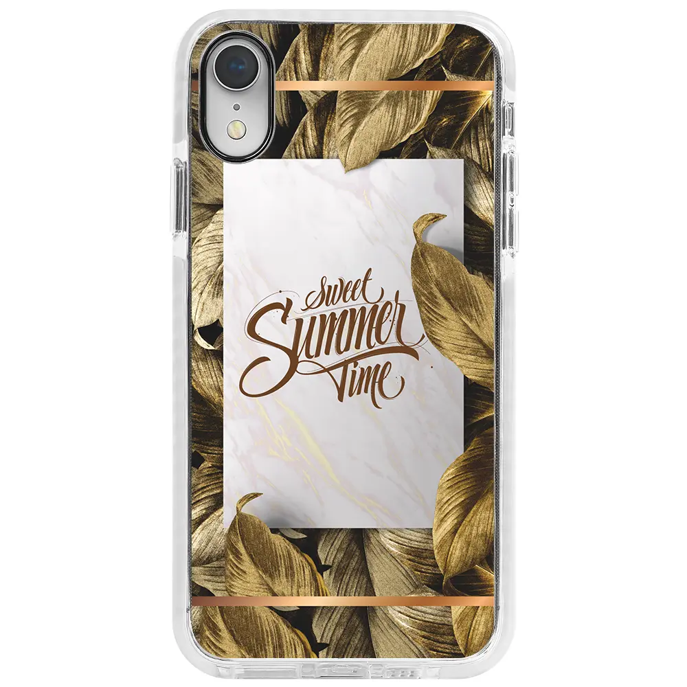 Apple iPhone XR Beyaz Impact Premium Telefon Kılıfı - Sweet Summer