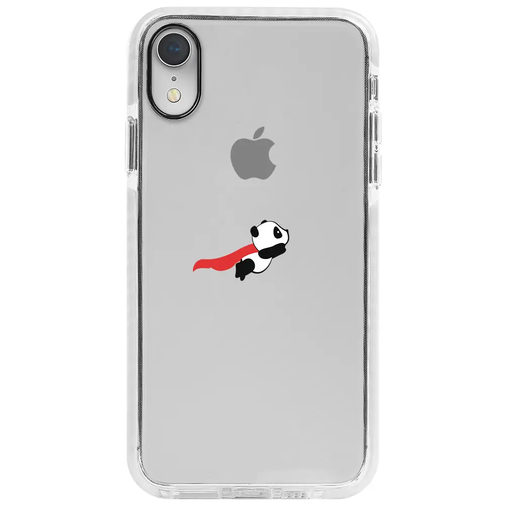 Apple iPhone XR Beyaz Impact Premium Telefon Kılıfı - Uçan Panda