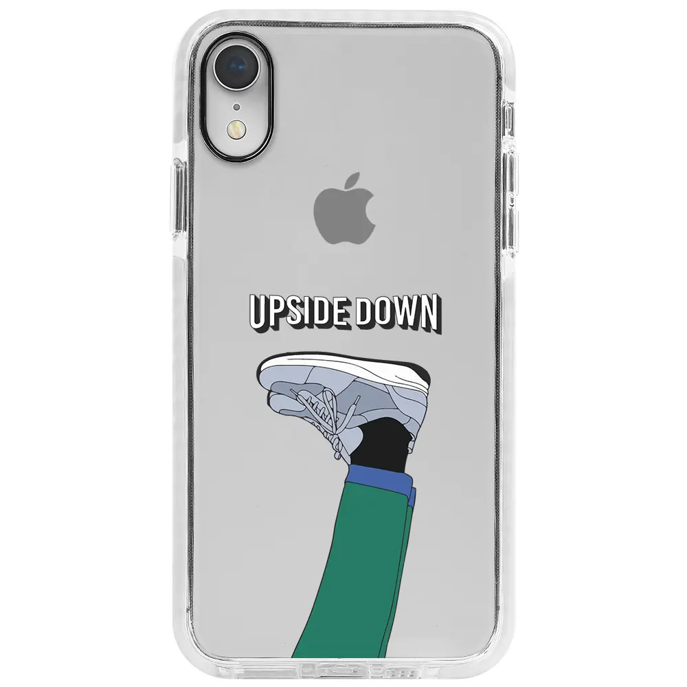 Apple iPhone XR Beyaz Impact Premium Telefon Kılıfı - Upside Down