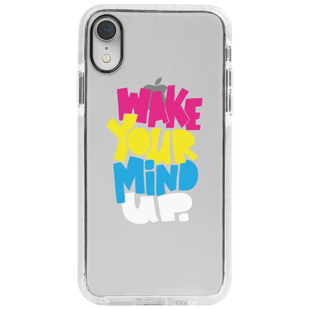Apple iPhone XR Beyaz Impact Premium Telefon Kılıfı - Wake Your Mind Up