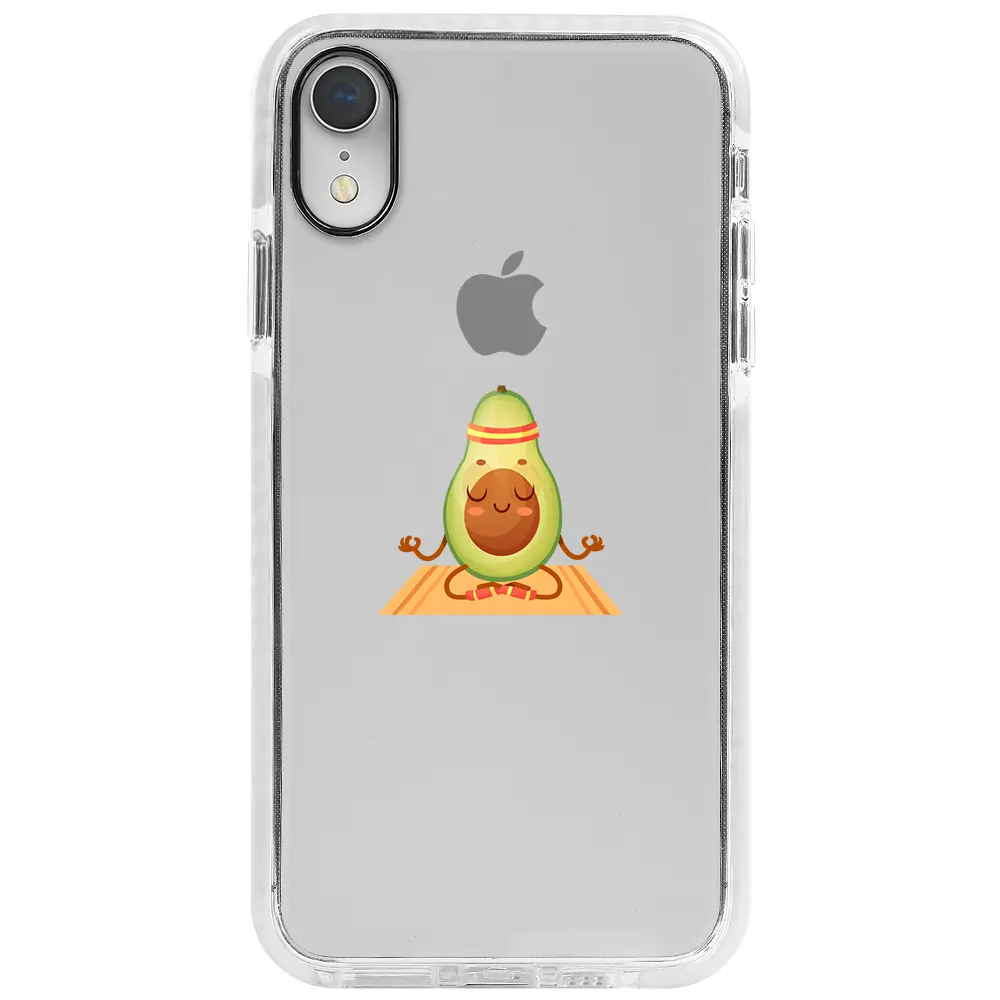 Apple iPhone XR Beyaz Impact Premium Telefon Kılıfı - Yogacado Avokado