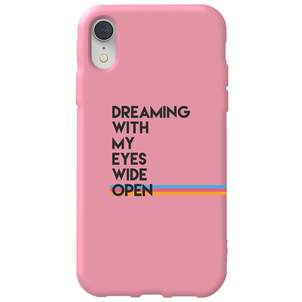 Apple iPhone XR Pembe Renkli Silikon Telefon Kılıfı - Dreaming