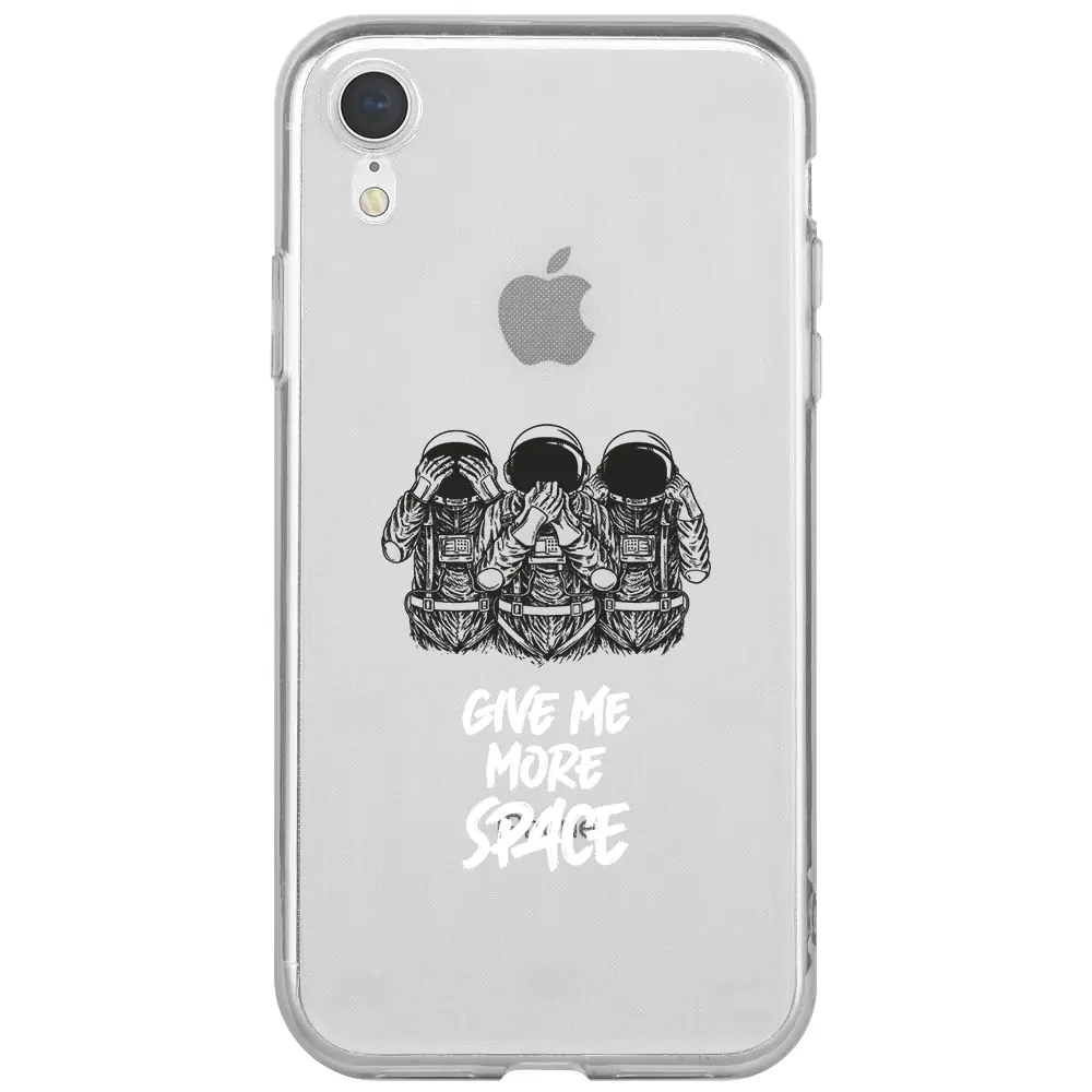 Apple iPhone XR Şeffaf Telefon Kılıfı - 3 Maymun