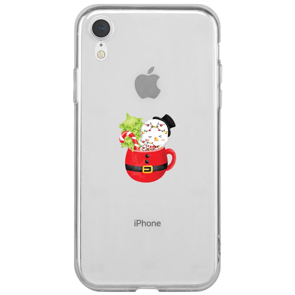 Apple iPhone XR Şeffaf Telefon Kılıfı - A cup of Xmas 7