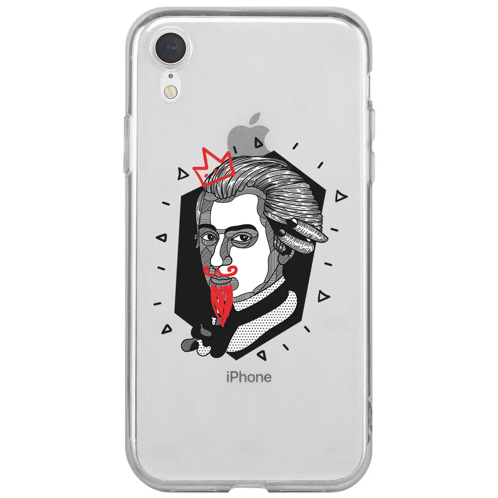 Apple iPhone XR Şeffaf Telefon Kılıfı - Amadeus Mozart