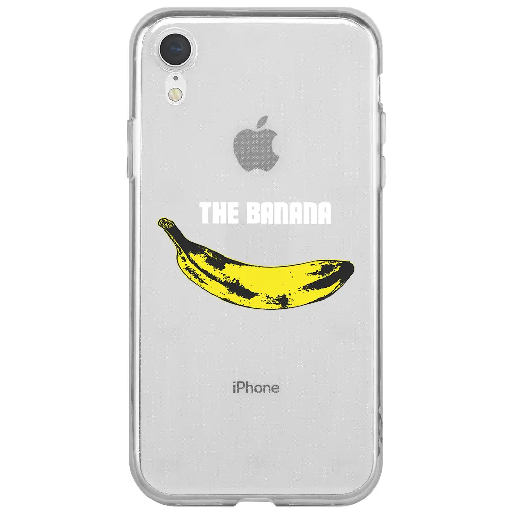 Apple iPhone XR Şeffaf Telefon Kılıfı - Andy Warhol Banana