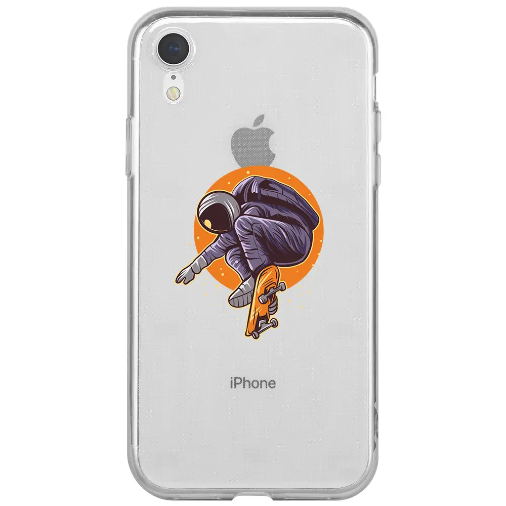 Apple iPhone XR Şeffaf Telefon Kılıfı - Astronot 2