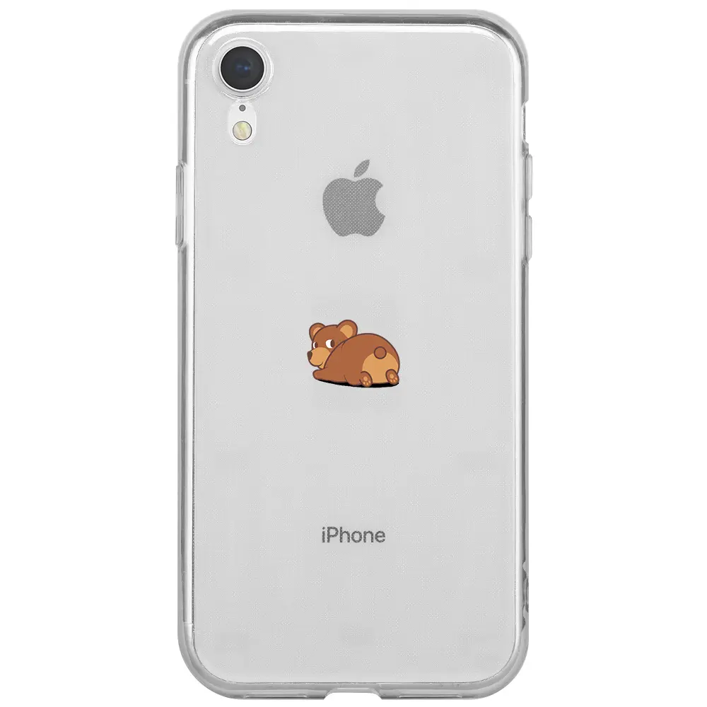 Apple iPhone XR Şeffaf Telefon Kılıfı - Bear