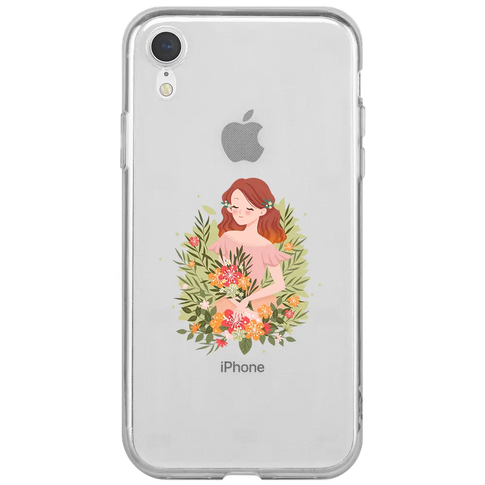 Apple iPhone XR Şeffaf Telefon Kılıfı - Bloom and Feel