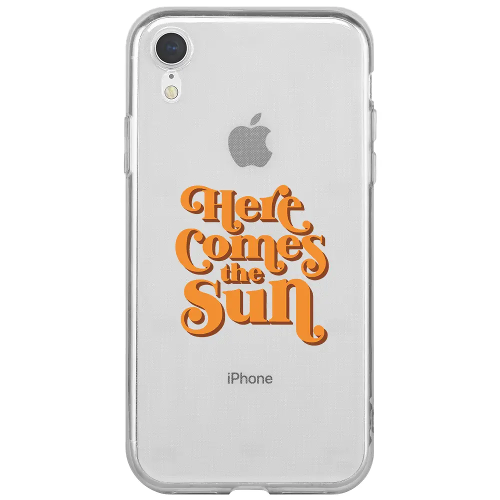 Apple iPhone XR Şeffaf Telefon Kılıfı - Comes the Sun