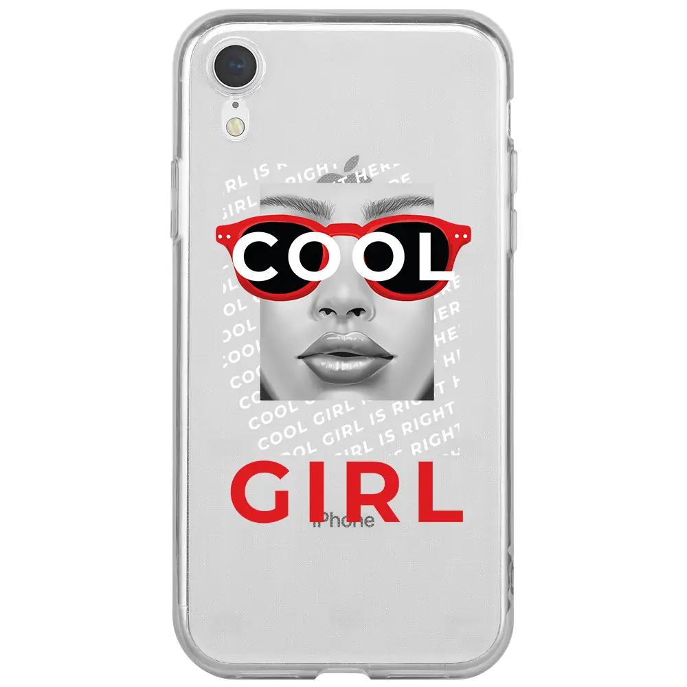Apple iPhone XR Şeffaf Telefon Kılıfı - Cool Girl