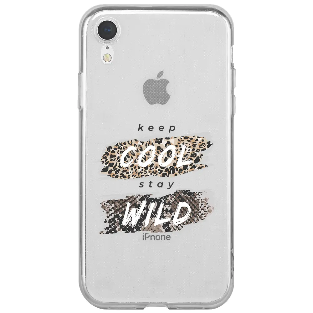 Apple iPhone XR Şeffaf Telefon Kılıfı - Cool Wild