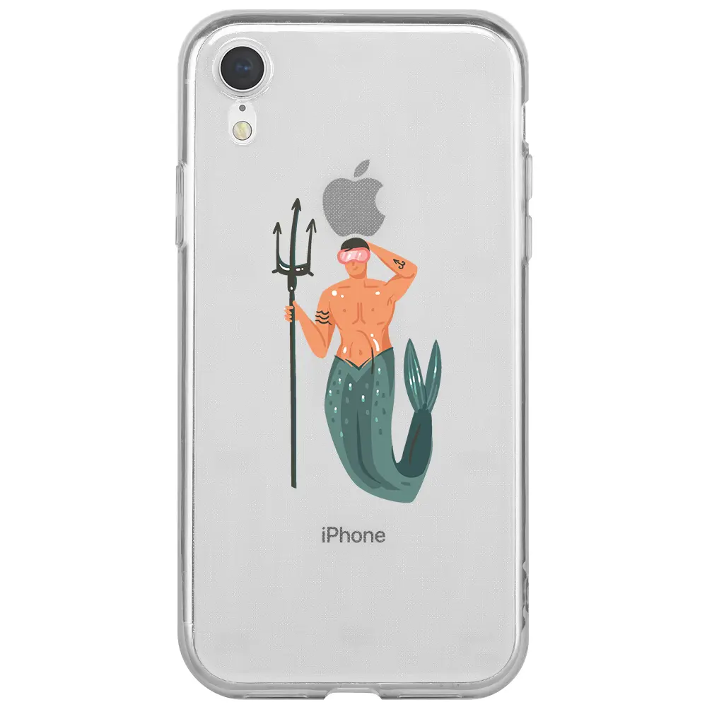 Apple iPhone XR Şeffaf Telefon Kılıfı - Deniz Erkeği