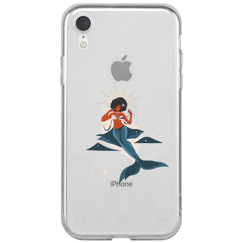 Apple iPhone XR Şeffaf Telefon Kılıfı - Deniz Kızı
