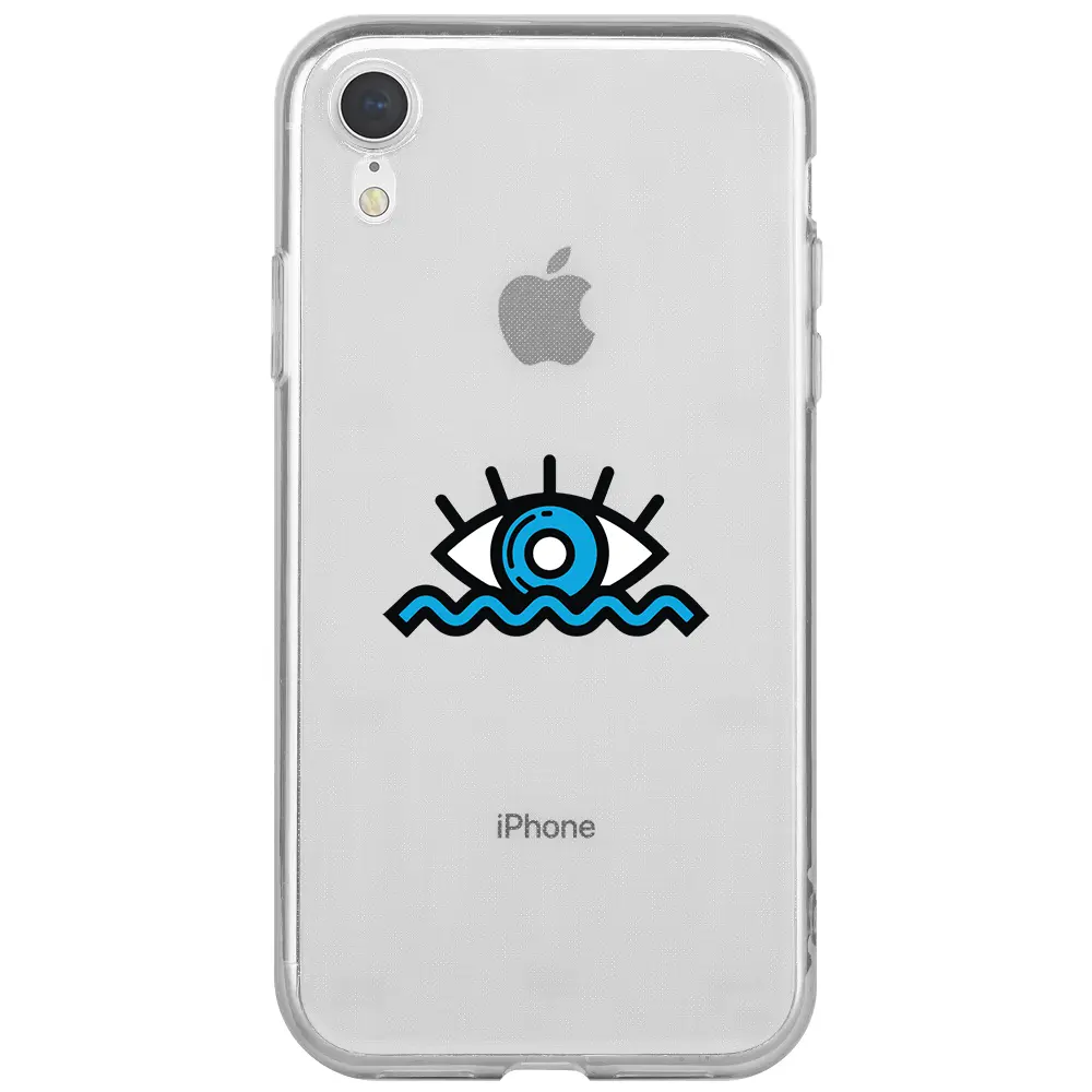 Apple iPhone XR Şeffaf Telefon Kılıfı - Denizci Gözü
