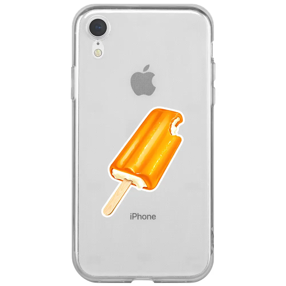 Apple iPhone XR Şeffaf Telefon Kılıfı - Dondurma