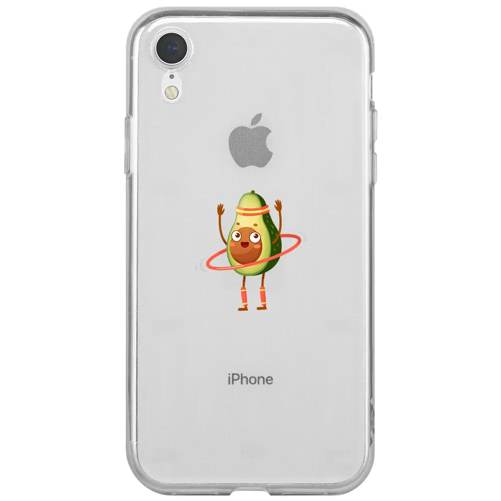 Apple iPhone XR Şeffaf Telefon Kılıfı - Fit Avokado