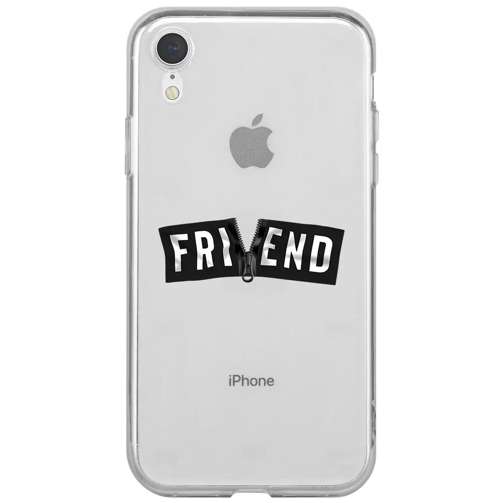Apple iPhone XR Şeffaf Telefon Kılıfı - Friend