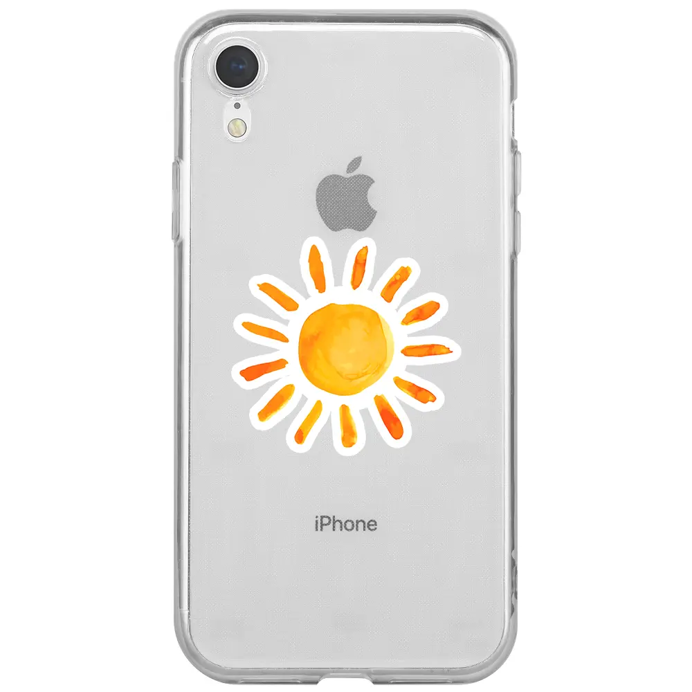 Apple iPhone XR Şeffaf Telefon Kılıfı - Güneş