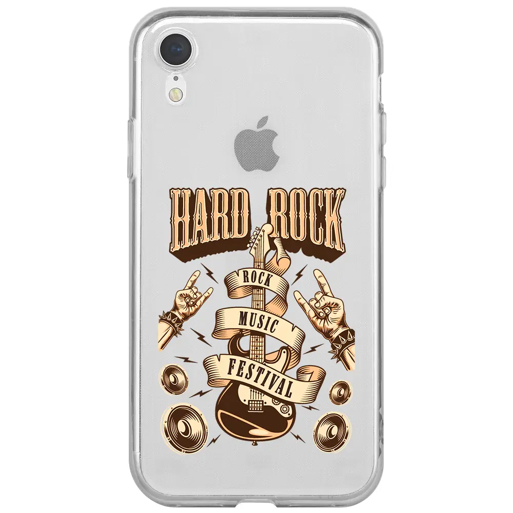 Apple iPhone XR Şeffaf Telefon Kılıfı - Hard Rock
