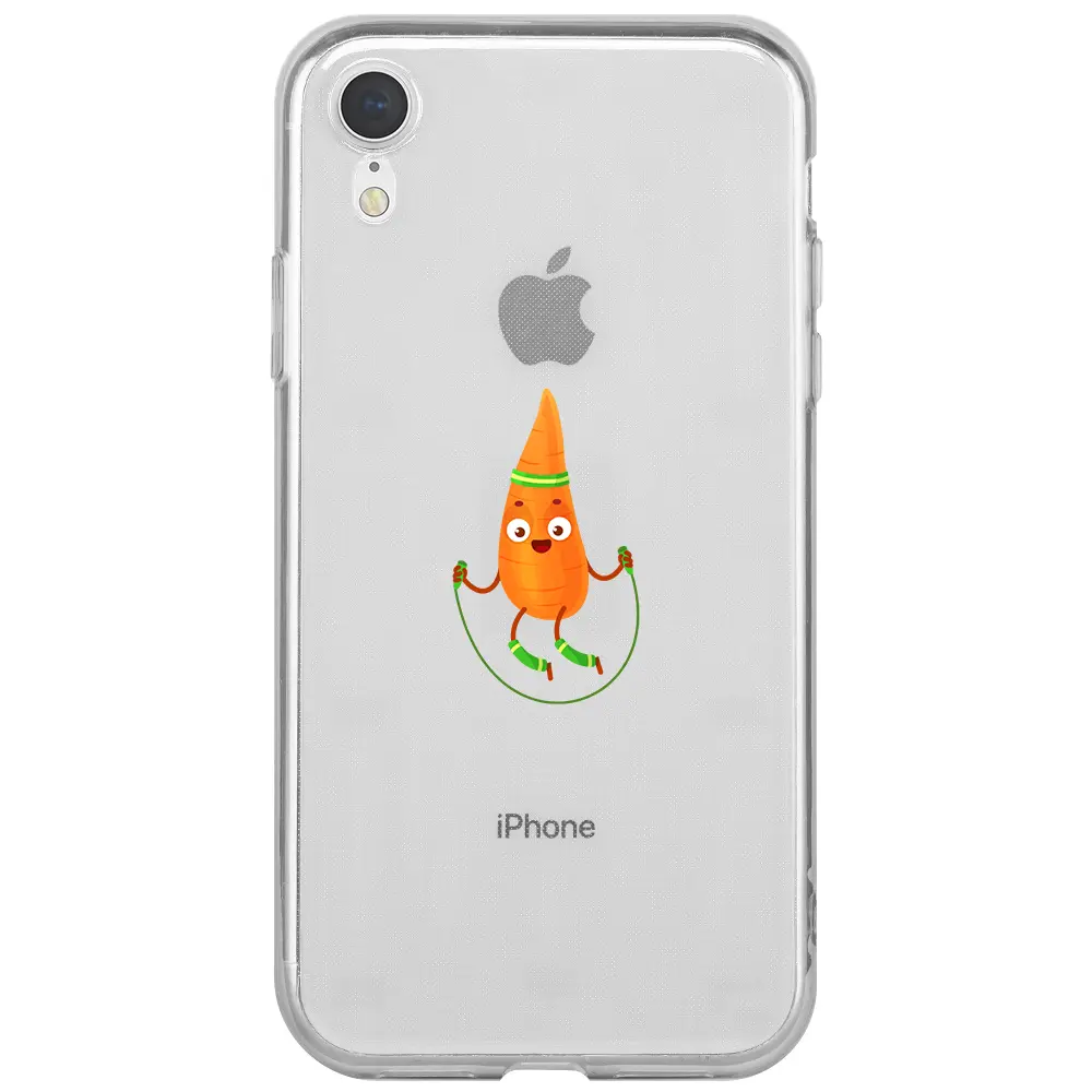 Apple iPhone XR Şeffaf Telefon Kılıfı - Hopper Havuç