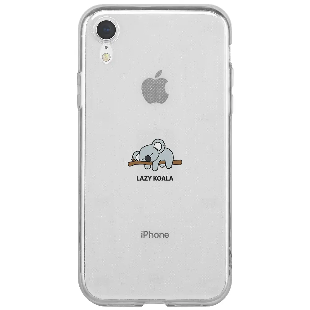 Apple iPhone XR Şeffaf Telefon Kılıfı - Lazy Koala