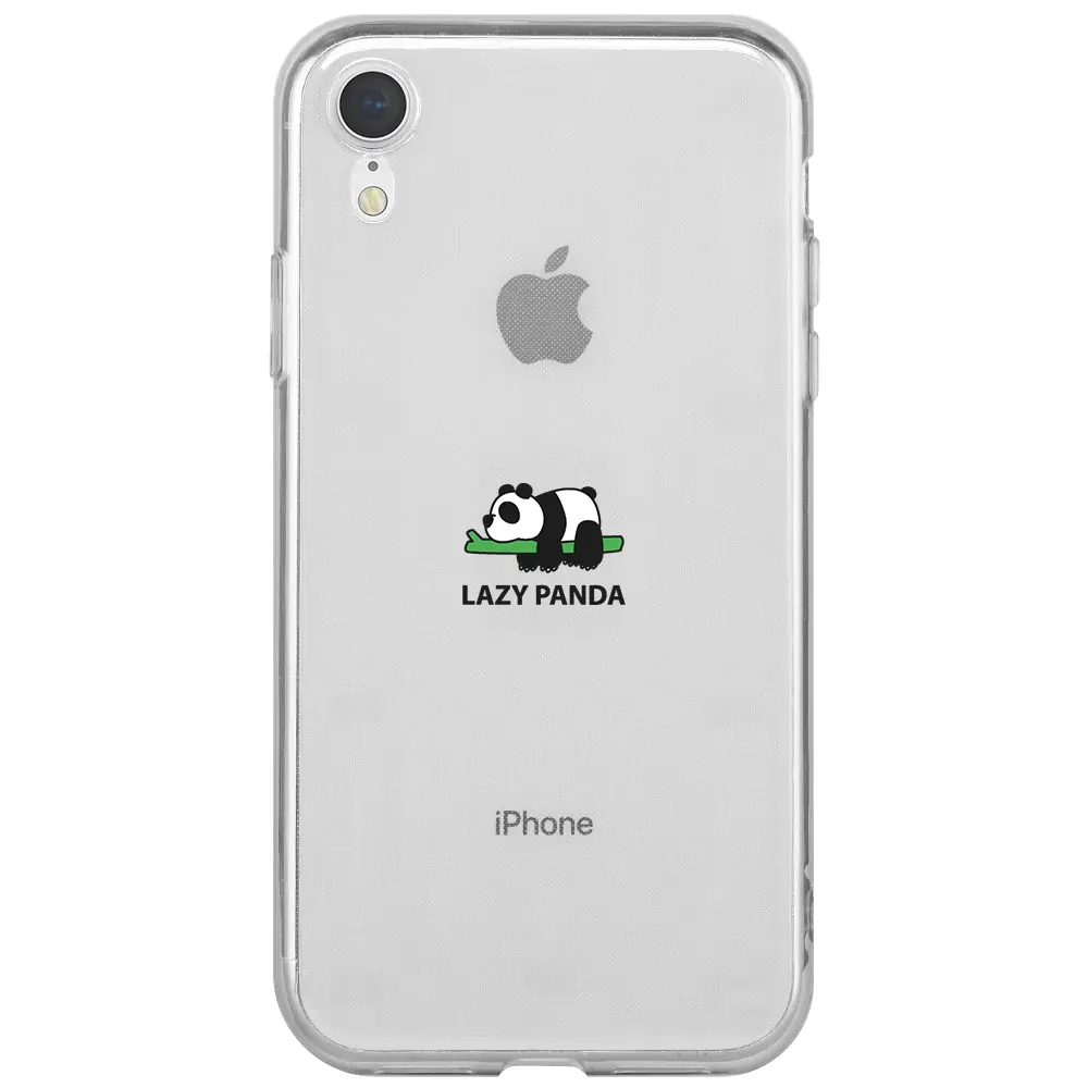 Apple iPhone XR Şeffaf Telefon Kılıfı - Lazy Panda