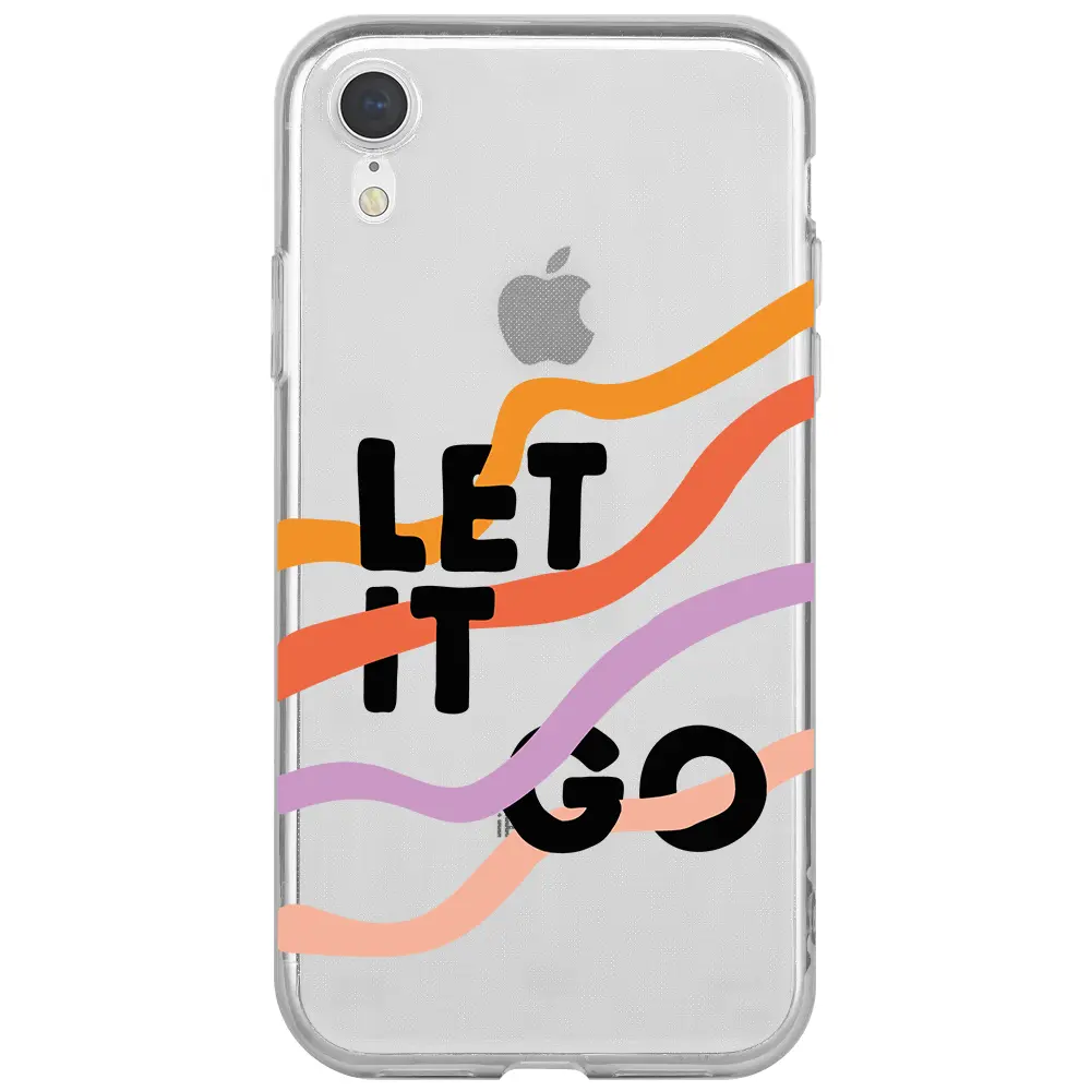 Apple iPhone XR Şeffaf Telefon Kılıfı - Let it Go