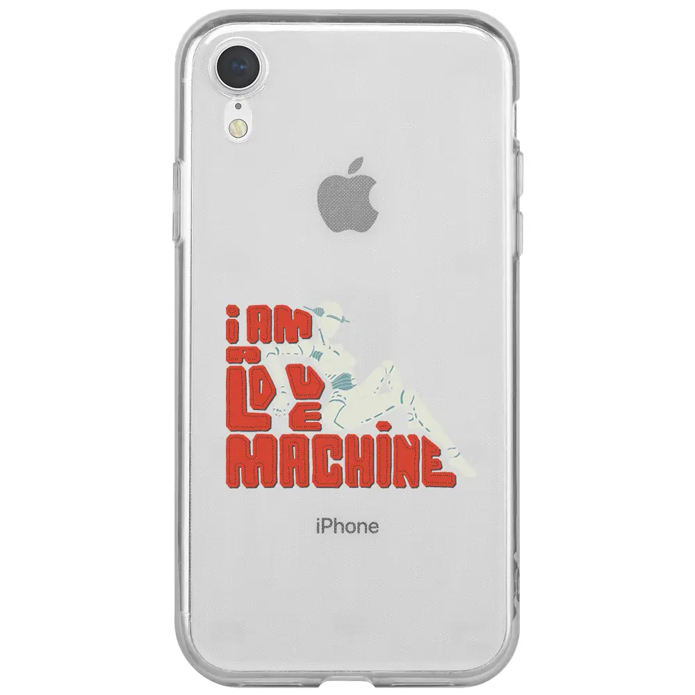 Apple iPhone XR Şeffaf Telefon Kılıfı - Love Machine